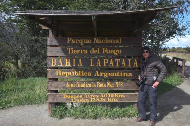 Tierra del Fuego Milli Parkı 'nda Lapataia Körfezi Panoraması, Patagonia, Arjantin