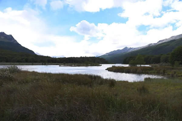 Panorama Der Lapataia Bucht Tierra Del Fuego Nationalpark Patagonien Argentina — Stockfoto