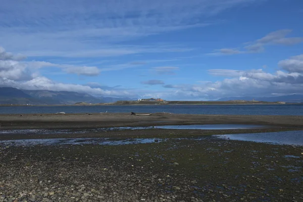 Panorama Zatoki Lapataia Parku Narodowym Tierra Del Fuego Patagonia Argentyna — Zdjęcie stockowe