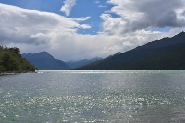 Tierra del Fuego Milli Parkı 'nda Lapataia Körfezi Panoraması, Patagonia, Arjantin