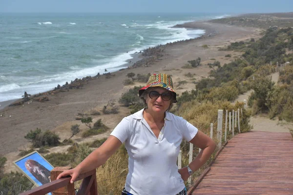 Paseo Turístico Hermosa Costa Atlántica Península Valdés Patagonia Argentina —  Fotos de Stock