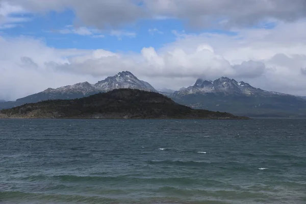 Panorama Zatoki Lapataia Parku Narodowym Tierra Del Fuego Patagonia Argentyna — Zdjęcie stockowe