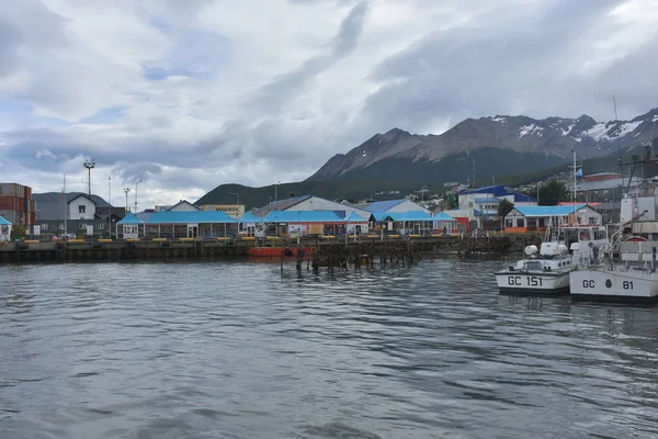 Vista Sul Centro Ushuaia Terra Del Fuoco Argentina — Foto Stock