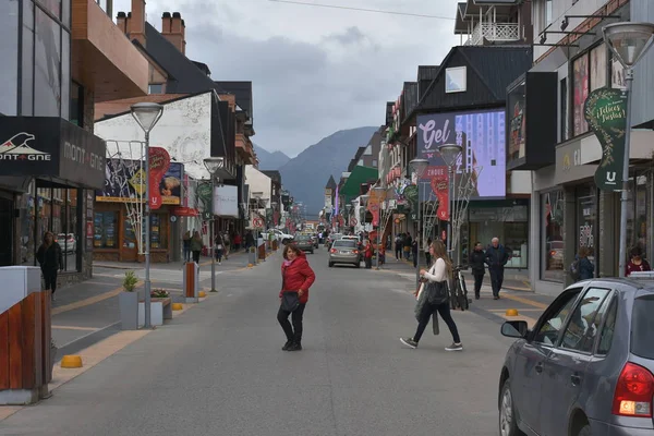 Uitzicht Het Centrum Van Ushuaia Tierra Del Fuego Argentinië — Stockfoto