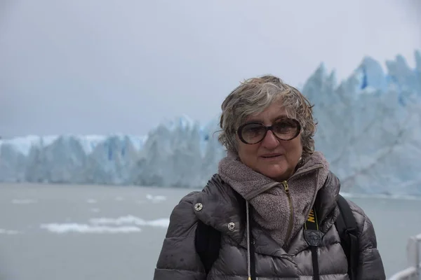 Perito Moreno Buzulu Ziyaret Turist — Stok fotoğraf