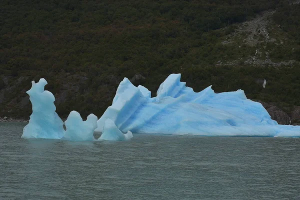 Argentino Gölü Nde Mavi Buzdağları Patagonia Arjantin — Stok fotoğraf