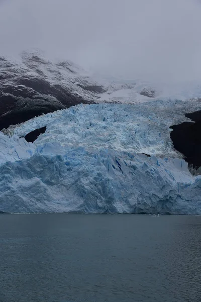 Льодовик Спензезіні Озера Аргеліно Патагонія Краєвид Аргентина — стокове фото
