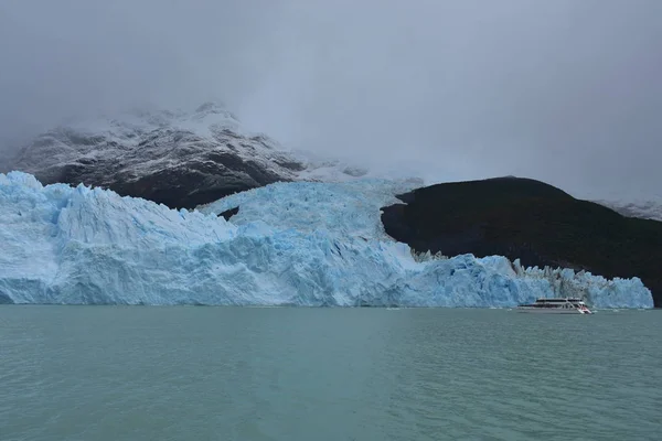 Spegazzini Glaciären Beskådar Från Den Argentino Laken Patagonien Landskap Argentina — Stockfoto