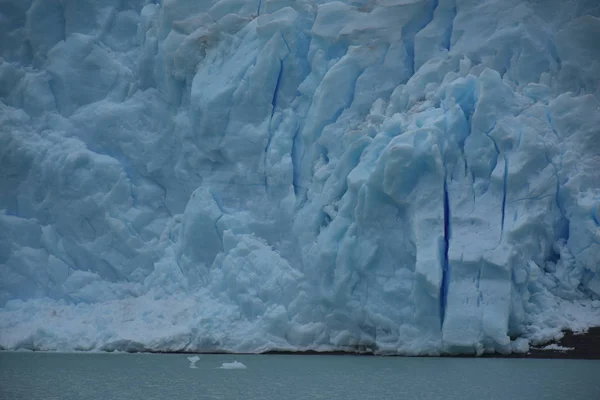 Θέα Στον Παγετώνα Από Λίμνη Argentino Τοπίο Παταγονία Αργεντινή — Φωτογραφία Αρχείου