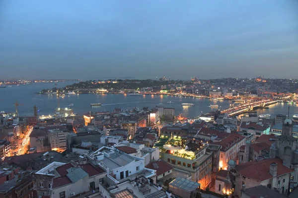 Vue Paysage Istanbul Coucher Soleil Turquie — Photo