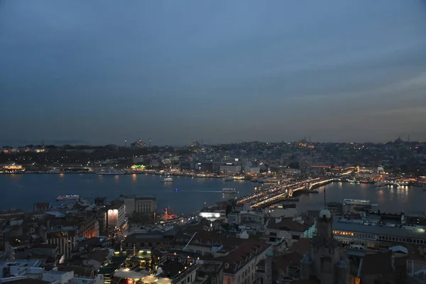 Landschaft Blick Auf Istanbul Bei Sonnenuntergang Türkei — Stockfoto