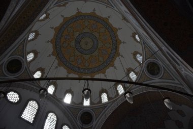 Konya, Türkiye - 02 Mayıs 2019: Selimiye Camii iç görünümü