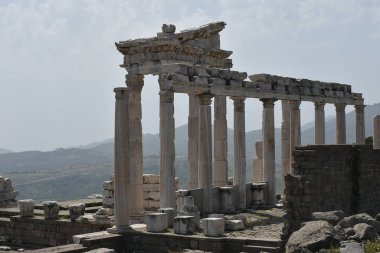 Akropolis of Pergamon in Turkey clipart