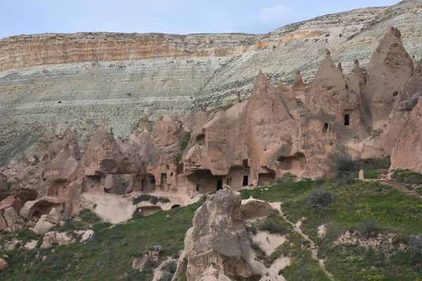 Ruïnes Van Zelve Cappadocië Turkije — Stockfoto