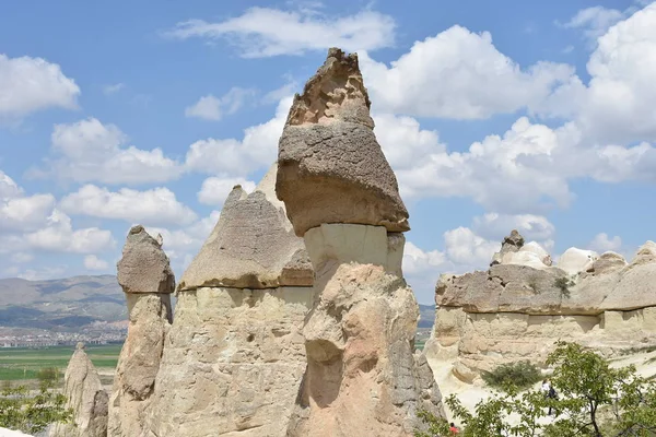 Hermoso Paisaje Del Pueblo Goreme Capadocia Región Central Anatolia Turquía — Foto de Stock