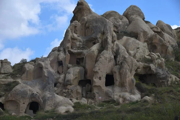 Wunderschöne Landschaft Des Goreme Dorfes Kappadokien Zentralanatolien Türkei Asien — Stockfoto