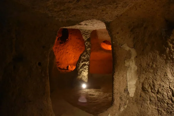 Kaymakli Underground City Village Cappadocia Turchia — Foto Stock