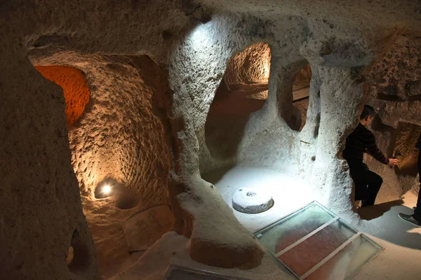 Kaymakli Underground City Village Cappadocia Turchia — Foto Stock