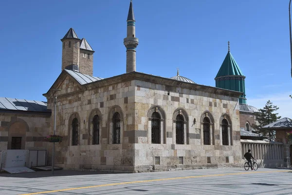 Konya Turquia Maio 2019 Vista Praça Central Com Museu Mevlana — Fotografia de Stock