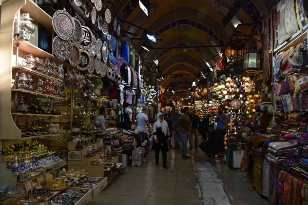 Personas Caminando Gran Bazar Estambul Turquía — Foto de Stock