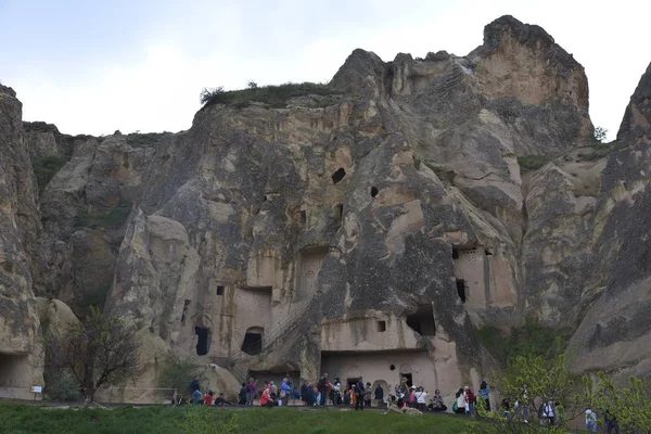 Goreme Falu Gyönyörű Tája Cappadociában Közép Anatólia Régió Törökország Ázsia — Stock Fotó