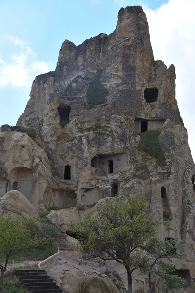 Hermoso Paisaje Del Pueblo Goreme Capadocia Región Central Anatolia Turquía —  Fotos de Stock