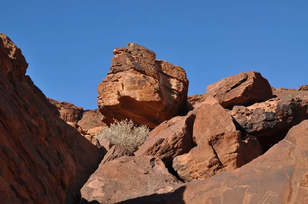 Grieta Roca Granito Spitzkoppe —  Fotos de Stock