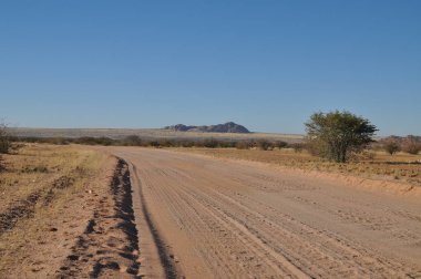 Twyfelfontein, Namibya yakınlarındaki panoramik manzara