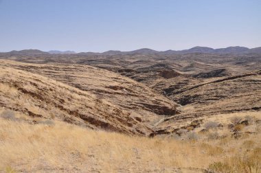 Namib çölünde Moonscape