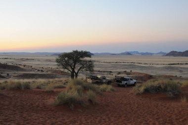 Solitaire yakınlarındaki Namib çölü manzara