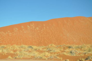 Namib çölündeki kum tepeleri