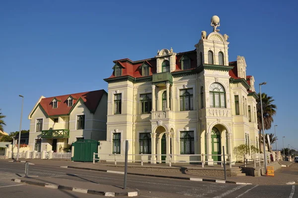 Swakopmund, Namibya renkli sömürge evleri 