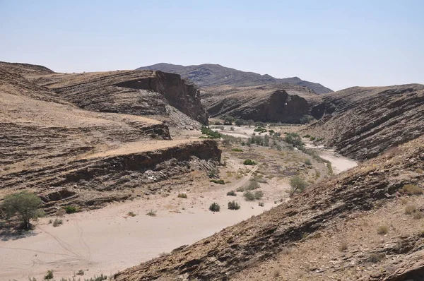 Paisagem Lunar Deserto Namíbia — Fotografia de Stock