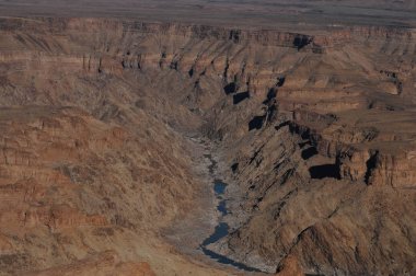 Namibya 'daki Balık Nehri Kanyonu 