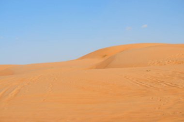 Wahiba sand desert of sultanate of oman clipart