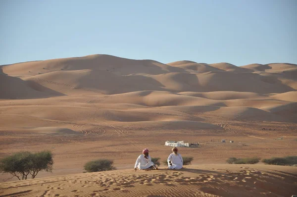 Uitzicht Het Dagelijks Leven Van Een Klein Woestijn Dorp — Stockfoto
