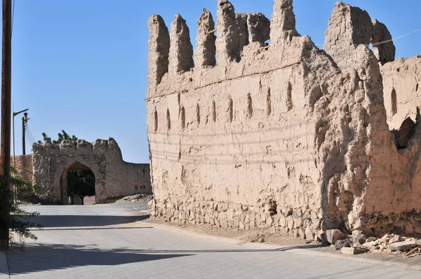 Вид Стародавні Руїни Ібри Оман — стокове фото