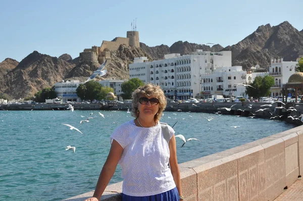 Passeggiata Turistica Muscat Oman — Foto Stock