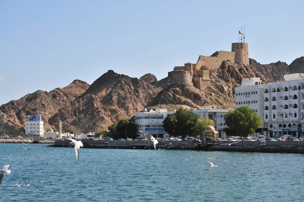 Mutrah Waterfront Mosque Muscat — Stock Photo, Image