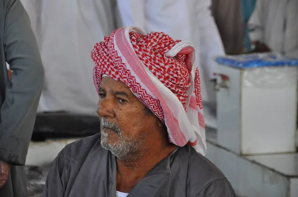 Vista Pessoas Omani Mercado Peixe Diário Barka Omã — Fotografia de Stock