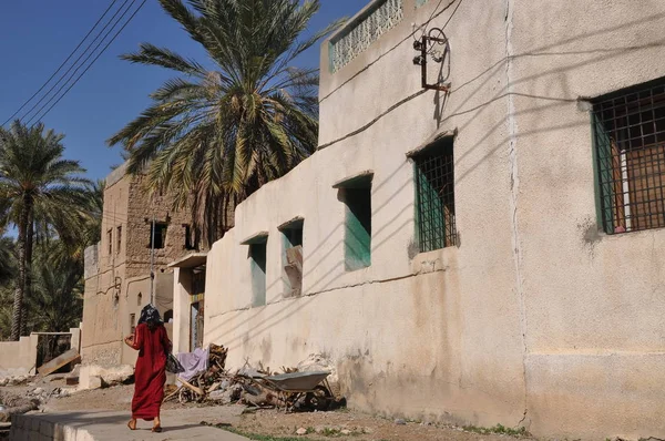 Mensen Waterpoel Van Wadi Bani Awf — Stockfoto