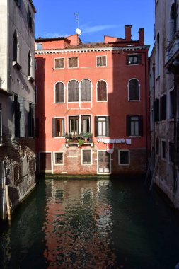 İtalya, Venedik 'te güzel bir manzara 