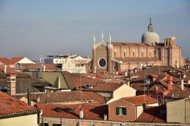 Fondaco dei Tedeschi Sarayı 'nın tepesinden görüntü 