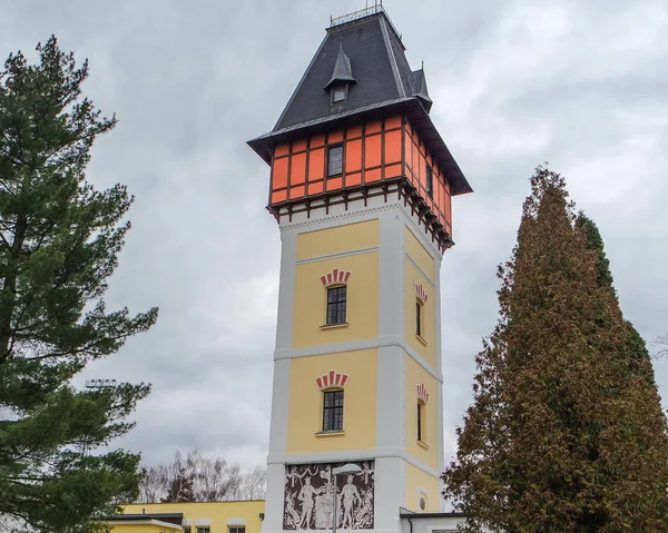 Torre Agua Ceske Budejovice Budweis República Checa — Foto de Stock