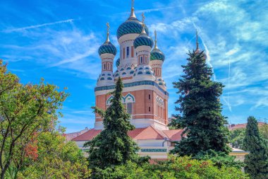 Rus Ortodoks Katedrali, Saint Nicolas de Nice (Cathedrale Orthodoxe), Cote d Azur, French riviera, Fransa 