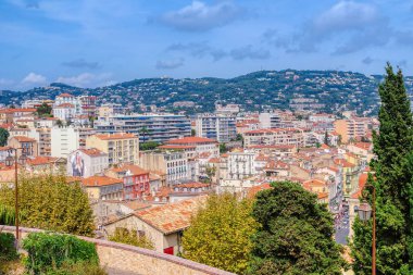 Cannes, Cote dazur, konut Panoraması Fransızca, Riviera, Güney Fransa, Avrupa