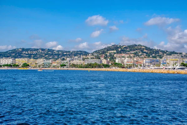 Panoramic View Beach Cannes Cote Dazur French Riviera South France — Stock Photo, Image