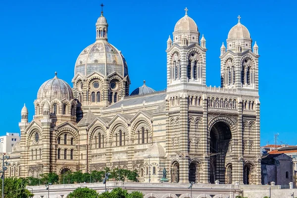 Catedral Católica Romana Sainte Marie Majeure Cathedrale Major Marselha Provença — Fotografia de Stock