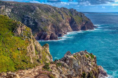 Cliffs Cabo da Roca abd Avrupa, Portekiz en batıdaki nokta