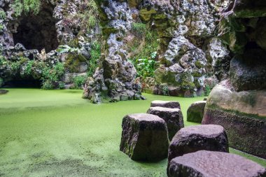 Yeraltı Grotto Regaleira Sarayı (Quinta da Regaleira), Sintra, Portekiz